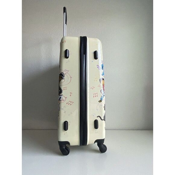 Bioworld Disney 100 Years Of Music And Wonder 28” Upright Spinner Suitcase NEW - Picture 13 of 16